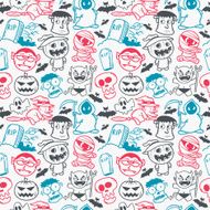 Halloween seamless pattern N4