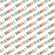 &#039;back to school&#039; seamless background