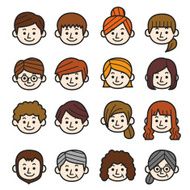 People icon set N3