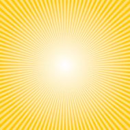 Yellow sun ray