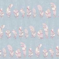 pink feathers seamless pattern