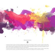 Vector watercolor template N82