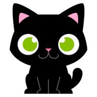 Cartoon Adorable Little Cat Isolated Illustration N4