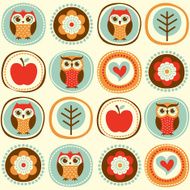 seamless owls background N2