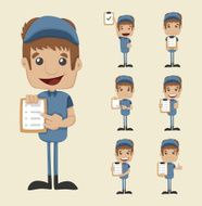 Set of postman