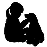 Vector silhouette of child N47