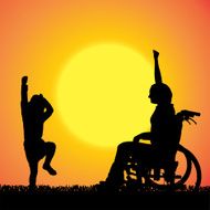 Vector silhouette of family N347