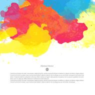 Vector watercolor template N86