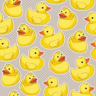 Pattern with yellow ducks N4