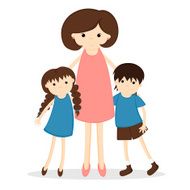 Happy family smiling together N3
