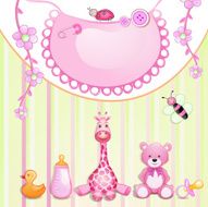 Baby shower card N128