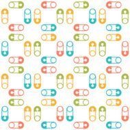 Seamless pattern with pins