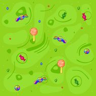 Childish seamless colorful pattern with sweet N4