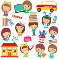 Happy Students Clip Art N9