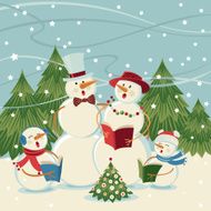 Snowmen Singing Carols