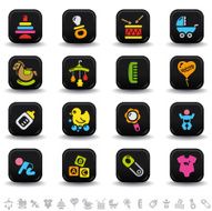 Baby and kids icons