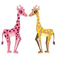 pair of giraffe