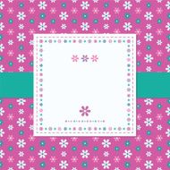 flowery pink greeting card N2