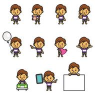 Boy character various poses N3