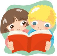 children reading a book N4