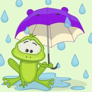 Frog With Umbrella N2