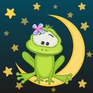 Frog on the moon