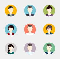 People icons Flat icons collection N2