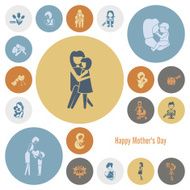 Happy Mothers Day Icons N511