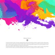 Vector watercolor template N91