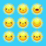 Funny Cartoon Sun N2