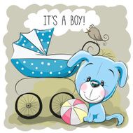 Dog with baby carriage N2