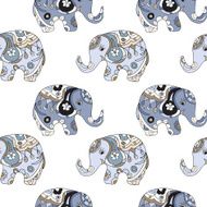 Elephant Seamleess Pattern