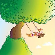 Swinging child N2
