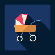 Flat modern design with shadow buggy N2