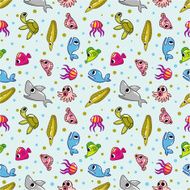 Seamless fish pattern N5