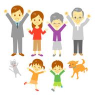 joyful family