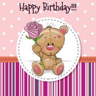 Bear with flower N3