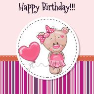 Bear with balloon N2