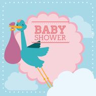 Baby shower card design N29