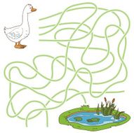 Maze game (goose and pond)