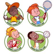 Logo for the kids sports camp