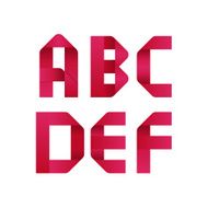 Ribbon Alphabet N4