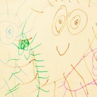 Abstract Children Drawing N26