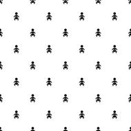 Vector seamless pattern baby N2