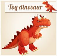 Toy dinosaur 3 Cartoon vector illustration Series of children&#039;s