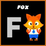 The English alphabet letter F