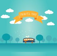 Vector card - Travel time N4