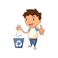 Recycling paper vector illustration