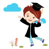 Graduate with Copy Space