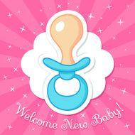 welcome baby card N14